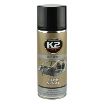 K2 Cynk Spray 400 ml L350 - OCHRONA PRZED KOROZJĄ
