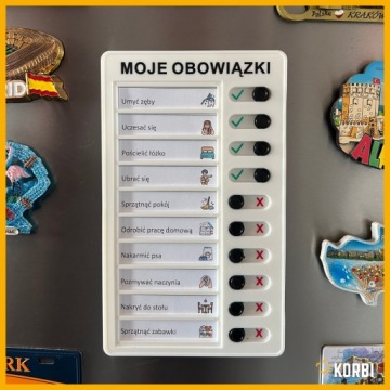 ТАБЛИЦА ОБЯЗАННОСТЕЙ: МОТИВАЦИОННЫЙ СПИСОК ДЛЯ ДЕТЕЙ НА ПОЛЬСКОМ ЯЗЫКЕ «МОИ ОБЯЗАННОСТИ»