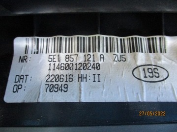 ПЕРЧАТКА ПАССАЖИРСКАЯ SKODA OCTAVIA III 5E1857121A