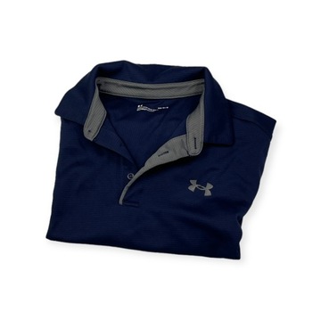 Bluzka męska na krótki rękaw polo granatowa Under Armour L