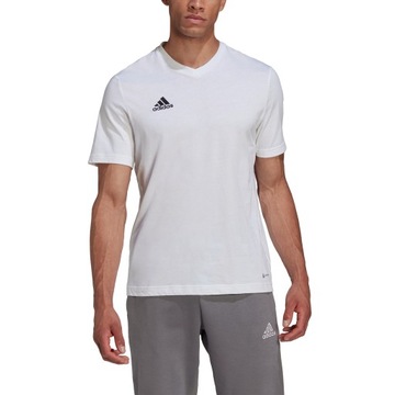 T-shirt męski Koszulka adidas ENTRADA 22 Tee HC0452 biały XXL