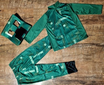 НАРЯД КОСТЮМ MINECRAFT CREEPER ДИСПОССИЕМ МАСКА РАЗМЕР ВЫПУСКА. С 104/116