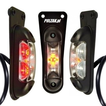 Lampa LED biało-czerwono-pomarańczow ECONIC UNIMOG