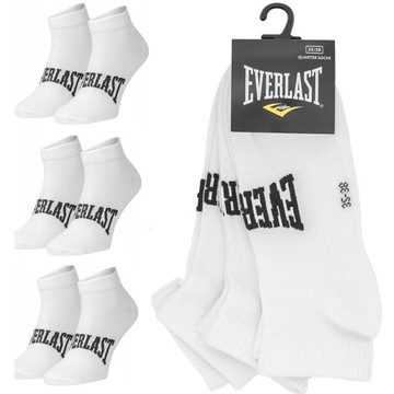 Skarpety EVERLAST QUARTER białe 3pack 43/46 skarpetki zakostki 3pary