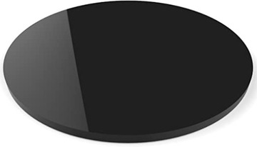 KRĄŻKI Plexi Pleksa Kółko 10cm 3mm PLEXA czarne 10