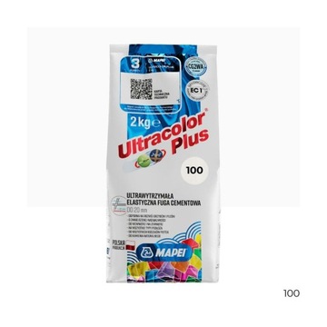 Biała fuga elastyczna Mapei Ultra Plus 100 2kg