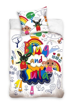 Pościel Bing bajkowa, dla niemowlaka 100% bawełna 100 x 135