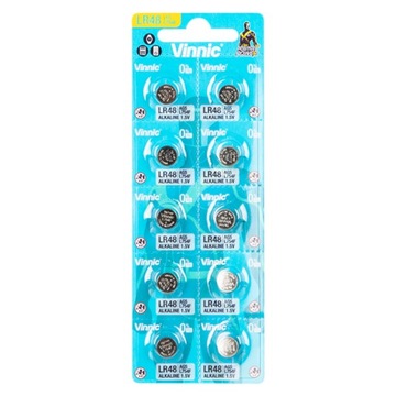10x BATERIE ALKALICZNE AG5/LR754/LR48 DO ZEGA