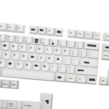 GMK Graffiti Keycap PBT Prosty biały wiśniowy kont