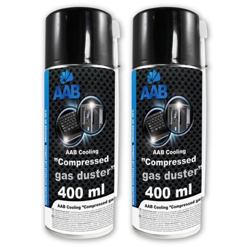 2x AAB COOLING SPRĘŻONE POWIETRZE 400ml + 4x RURKA