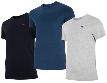 KOSZULKA MĘSKA 4F T-SHIRT ZESTAW 3szt KOMPLET KT08