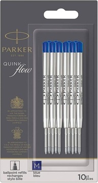 Wkłady do długopisu Parker Niebieski M 10 szt.