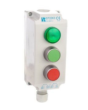 Kaseta sterownicza K3 z przyciskami START - STOP lampką ST22K3/06-1 Spamel