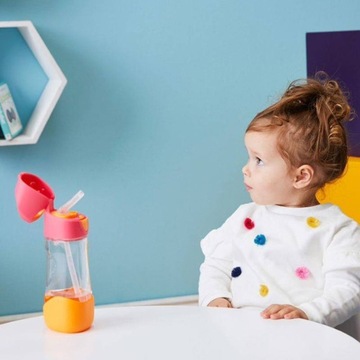 Bbox Бутылка для воды для ребенка - Бутылка для воды из тритана с трубочкой 450мл Blue Slate