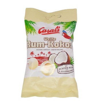 CASALI W BIAŁEJ CZEKOLADZIE RUM-KOKOS DRAŻE