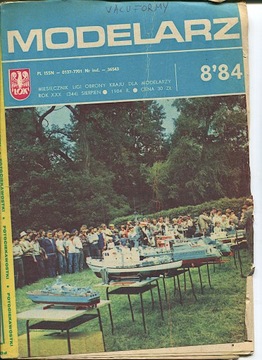 Modelarz 8/1984 okręt patrolowy cz 1,cysterna 405R