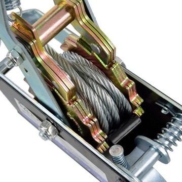 WYCIĄGARKA RĘCZNA LINOWA WCIĄGARKA 2T 2000kg 2haki