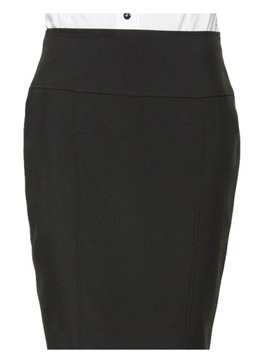 ELEGANCKA GŁADKA SPÓDNICA OŁÓWKOWA CZARNA r.40