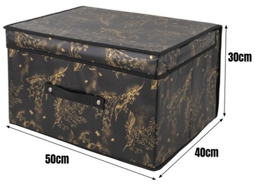 ЗАКРЫТЫЙ КОНТЕЙНЕР-ОРГАНИЗАТОР ЖЕСТКИЙ ЯЩИК ДЛЯ ОДЕЖДЫ 50x40x30