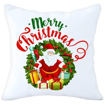 POSZEWKA DEKORACYJNA 40x40 ŚWIĄTECZNA Z NADRUKIEM