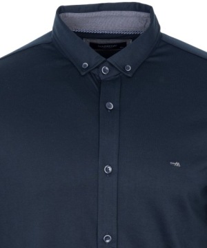 РУБАШКА МУЖСКАЯ из хлопка, ТЕМНО-СИНЯЯ XL CASUAL MARKOVA