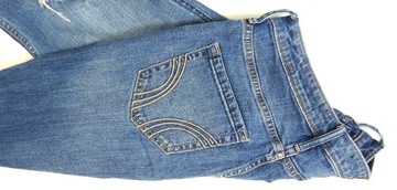 HOLLISTER spodnie damskie jeans BOYFRIEND przetarcia 36