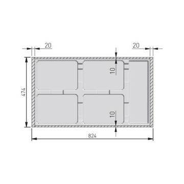 Контейнер для мусора AXISPACE 90 4x15 л