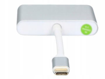 АДАПТЕР USB C HDMI+USB 3.0+PD 4K HUB MacBook 3в1