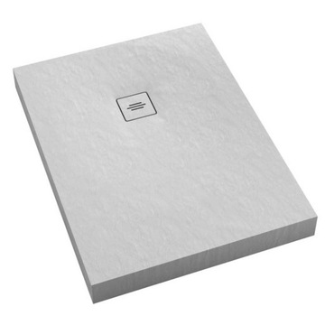 brodzik prostokątny NONLIMITS WHITE STONE 70 x 90
