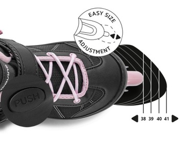 Регулируемые ролики MOVINO Cruzer ONE, размеры 38–41