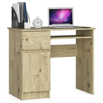Biurko do pokoju dziecięcego szuflada dąb artisan