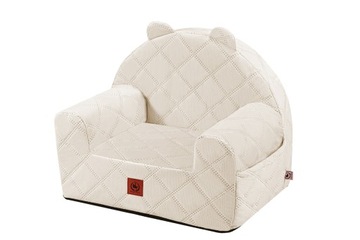 ДЕТСКОЕ СИДЕНЬЕ СТЕГАНОЕ ПЕНО, КРЕМ RoyalChild