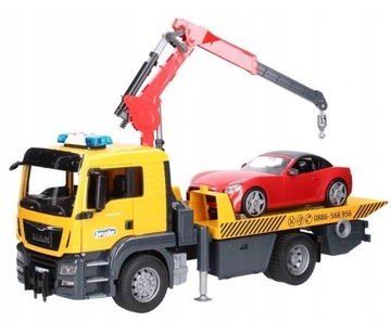 Bruder 03750 MAN TGS Pomoc drogowa z roadsterem