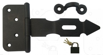 WRZECIĄDZ ZAMKNIĘCIE DRZWI 80X40x125 CZARNY KLÓDKA