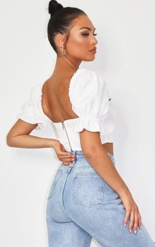 D4A007 БЕЛЫЙ КОРСЕТ PRETTYLITTLETHING XS