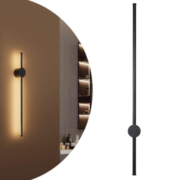 NOWOCZESNA KINKIET LAMPA ŚCIENNA WEWNĘTRZNA KINKIET LED OBRÓT O 90° 60CM