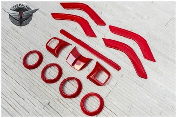 WRANGLER JK SOUČÁSTKY STYLIZAČNÍ KOKPIT ČERVENÉ