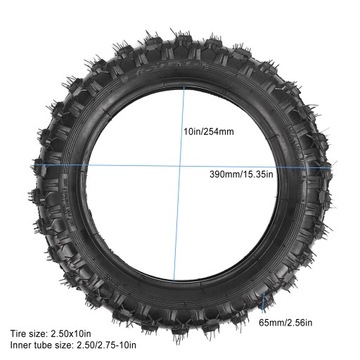 ZESTAW DĘTEK DO OPON 2,50 10'' DO PIT BIKE DIRT