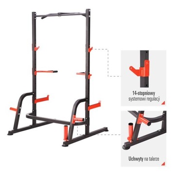 МНОГОФУНКЦИОНАЛЬНАЯ СТАЛЬНАЯ СТОЙКА ДЛЯ ТРЕНИРОВОК HMS GYM