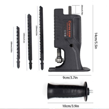 ADAPTERY DO ELEKTRONARZĘDZI PRZYSTAWKA PIŁA ADAPTER WYTRZYMAŁY CZARNY