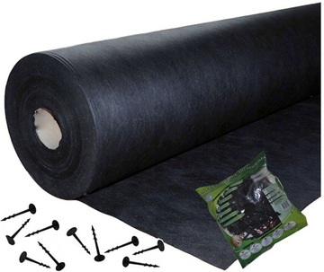 AGROWŁÓKNINA AGROTKANINA 160cm 20m + szpilki GRUBA MOCNA ANTYCHWASTOWA 70g