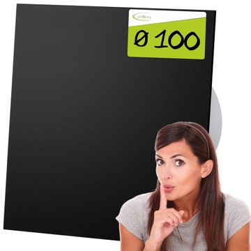 WENTYLATOR ŁAZIENKOWY 100 CZARNY MAT STANDARD