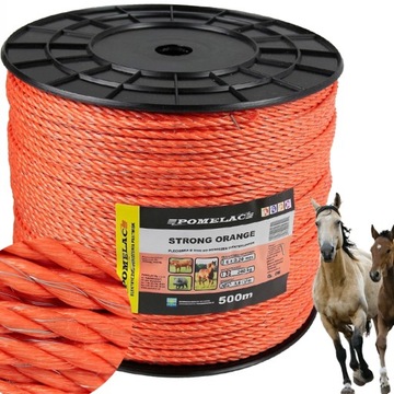 PLECIONKA DO PASTUCHA LINKA STRONG TAŚMA DRUT 5mm POMELAC 500m