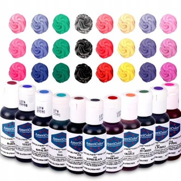 Americolor Natural Food Coloring Water Oil Baking