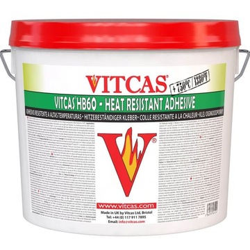 Ognioodporny klej Vitcas HB60 - 750°C do pieców grilli kominków 10kg