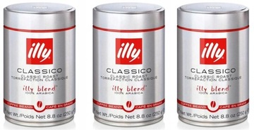 Kawa ziarnista illy Classico 100% Arabica 3 x 250g