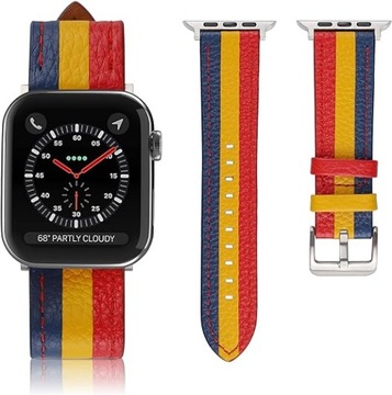 PIĘKNY KKOLOROWY ZAMIENNY PASEK DO ZAEGARKA APPLE WATCH KOBIETY MĘŻCZYŹNI