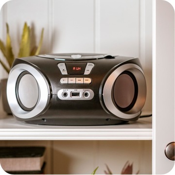 РАДИО ДИНАМИК Бумбокс Hi-Fi USB MP3 CD FM AUX