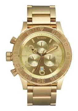 NIXON 42-20 CHRONO CHAMPAGNE GOLD AMBER PREZENT