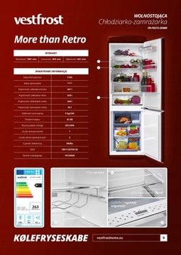 КОМПЛЕКТ VESTFROST РЕТРО ХОЛОДИЛЬНИК + КУХНЯ + ВЫТЯЖКА СИНИЙ